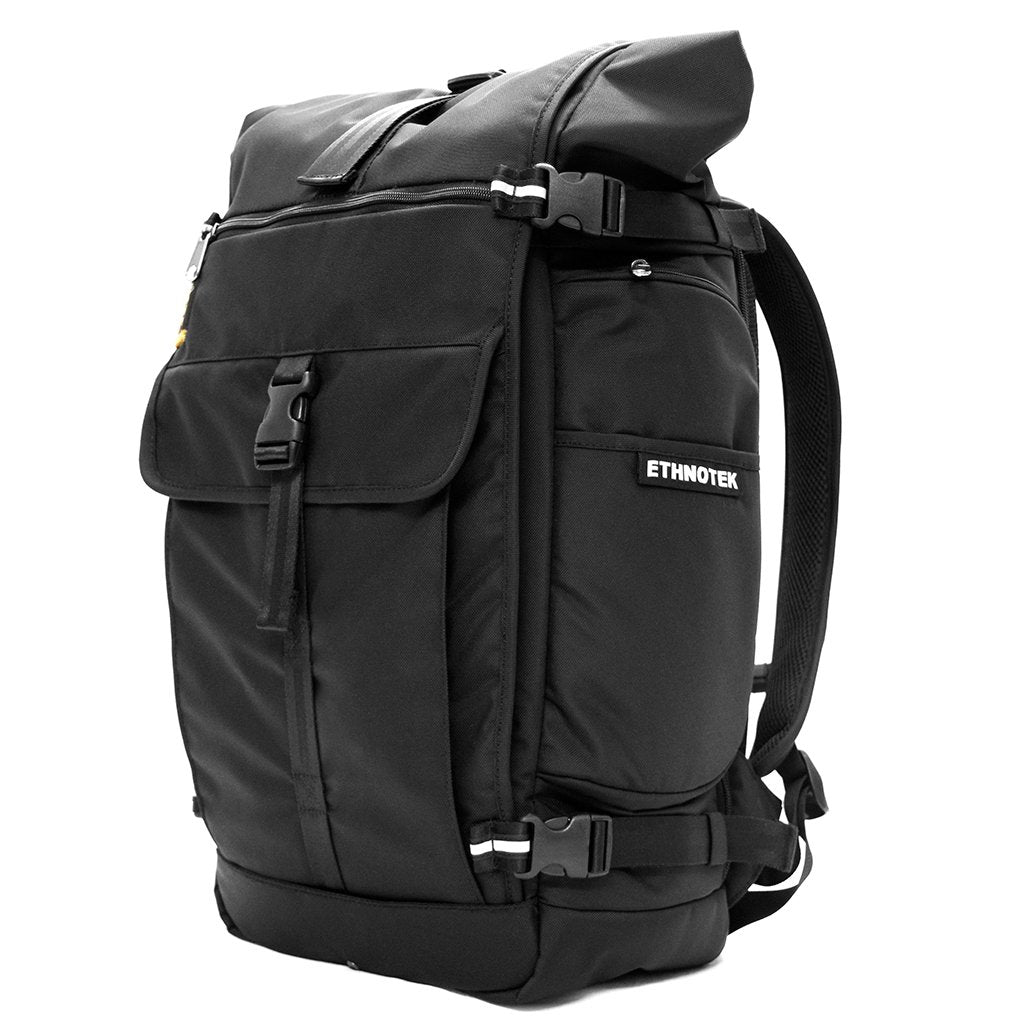 Ethnotek-raja-46-unique-travel-backpack-black-waterproof - black