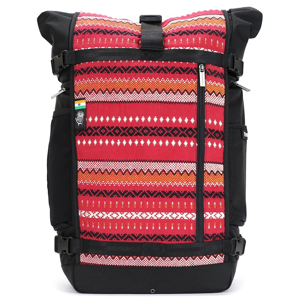 Ethnotek-raja-46-unique-travel-backpack-india11-red-red - india-11 aktive-india