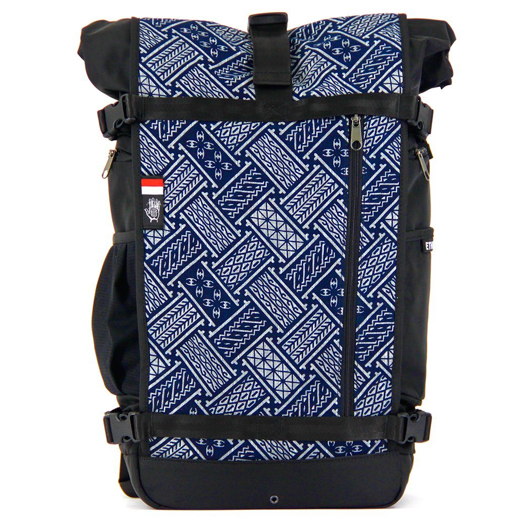 Ethnotek-raja-46-unique-travel-backpack-indonesia6-blue-pattern-blue-pattern - indonesia-6 aktive-indonesia hover-indonesia